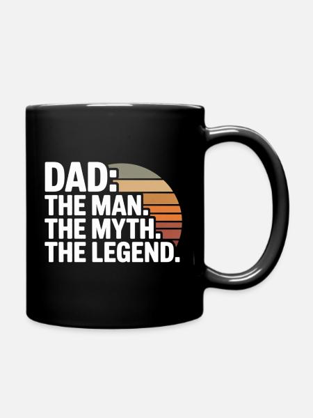 Father Legend Sunset - Full Colour Mug - black