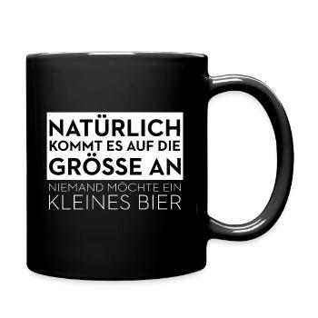 Of course, it depends on the size – beer saying - Full Colour Mug - black - Right