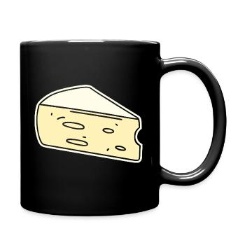 Humour fromage brie - Mug uni - noir - Droite