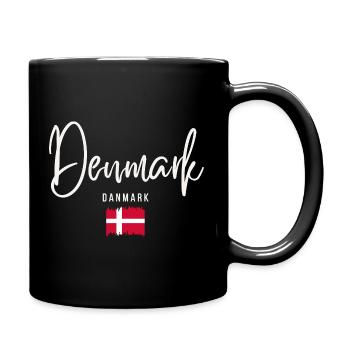 Fabriqué au Danemark, racines danoises - Mug uni - noir - Droite