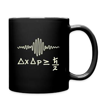 Quantenwellen und Unsicherheit - Tasse einfarbig - Schwarz - Rechts