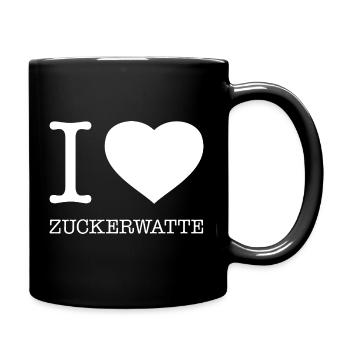 J’adore la barbe à papa - Mug uni - noir - Droite