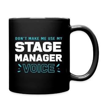 Régisseur de théâtre Bühne - Mug uni - noir - Droite