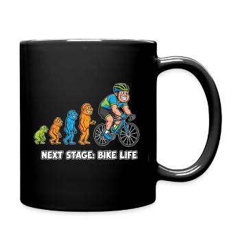 Evolution to Bike Life - Full Colour Mug - black - Right
