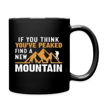 Wandern - Tasse einfarbig - Schwarz - Rechts