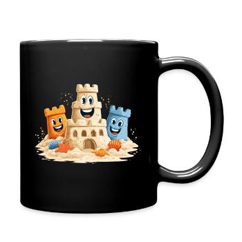 Dessin animé du Trio de Strandburg - Mug uni - noir - Droite