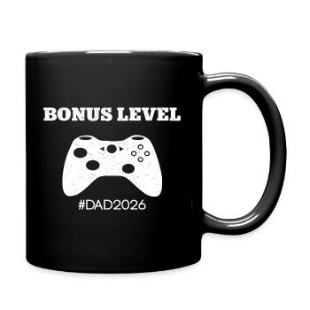 Leveled Up To Dad 2026 Dad Be Bonus Level Dad - Full Colour Mug - black - Right