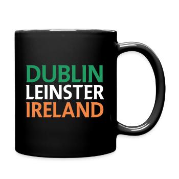 Dublin – Ireland Textdesign - Full Colour Mug - black - Right