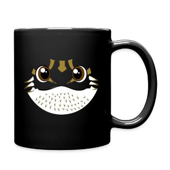 Lézard reptile de compagnie de Dragon barbu à visage de dessin animé - Mug uni - noir - Droite