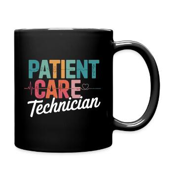 Patient Care Technician Design - Full Colour Mug - black - Right