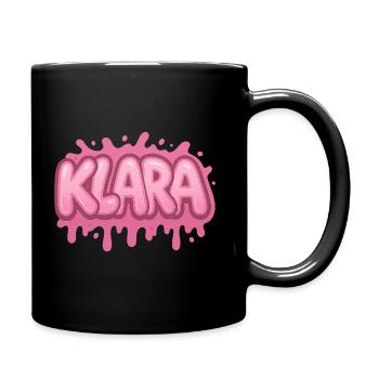 Graffiti KLARA Name, ideal printable gift - Full Colour Mug - black - Right