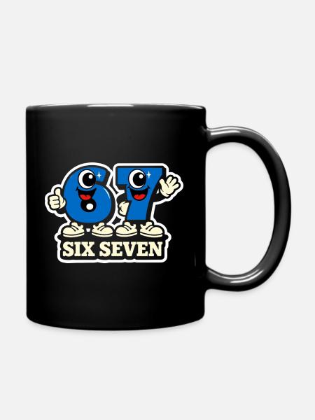 67 Six Seven Italian Meme - Tasse einfarbig - Schwarz
