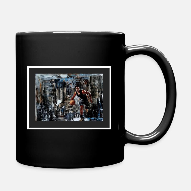 USA Basketball, Collage multimedia - Tasse einfarbig - Schwarz