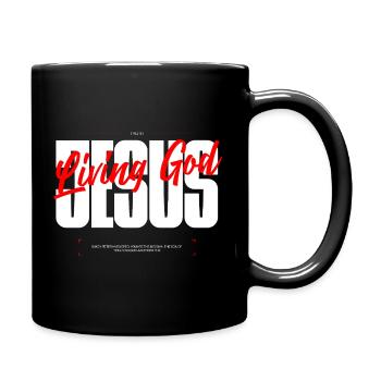 Typographie du Dieu vivant Tee - Mug uni - noir - Droite