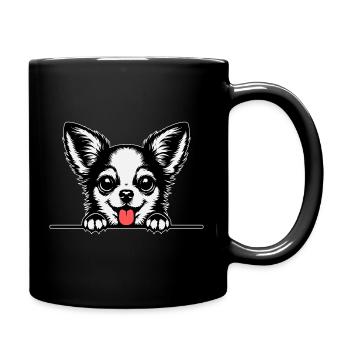 Chihuahua with paws - Full Colour Mug - black - Right