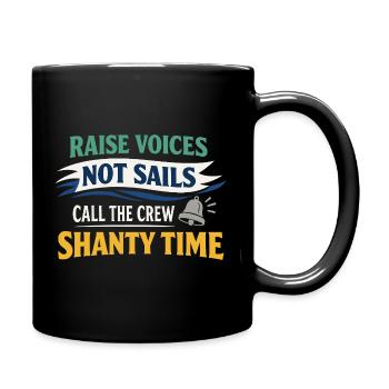 Shanty Crew folk music community - Full Colour Mug - black - Right