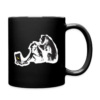 Street Art Tech Monkey - Full Colour Mug - black - Right