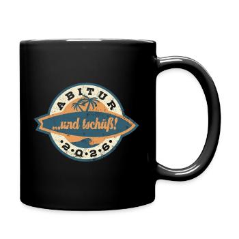 2026 Abitur and goodbye! Retro Badge - Full Colour Mug - black - Right