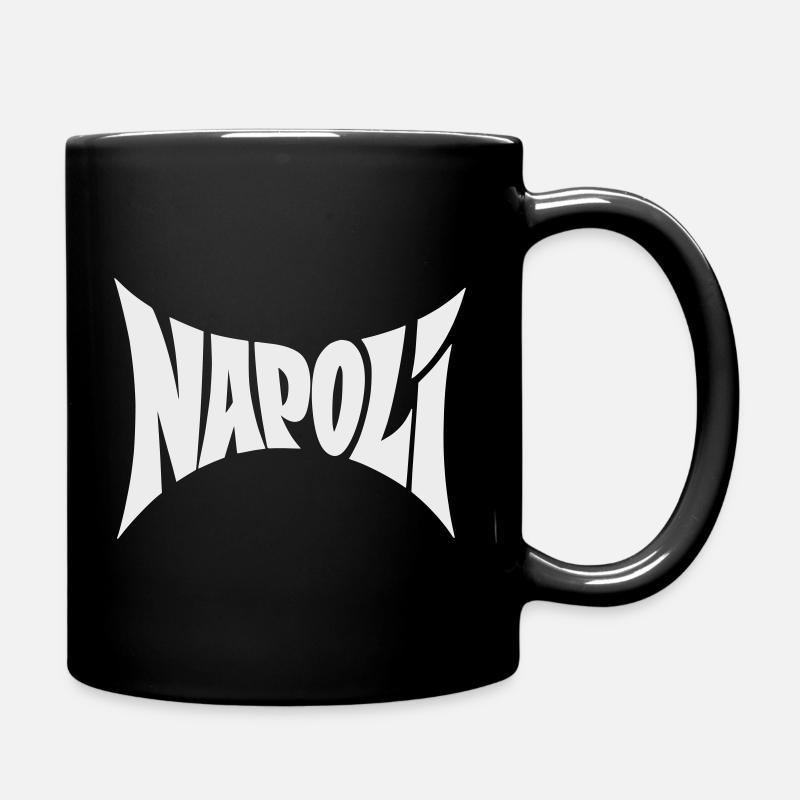 Napoli Typografie Design - Tasse einfarbig - Schwarz