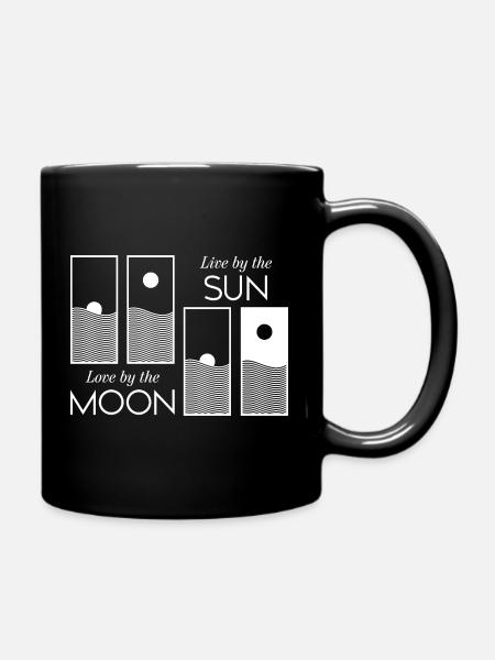 Sunrise / Sunset - Full Colour Mug - black
