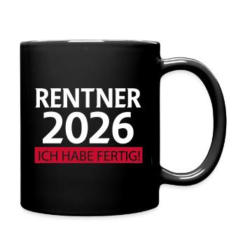 Retraite 2026 Drôle - Mug uni - noir - Droite