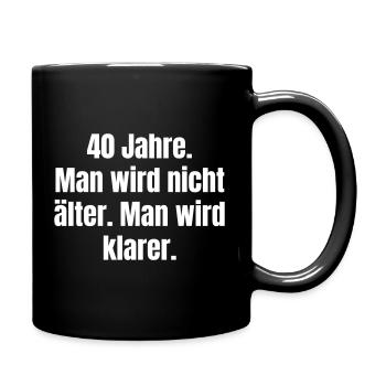 40 Years of Clarity Typo - Full Colour Mug - black - Right