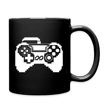 Game Controller Pixel Graphics - Full Colour Mug - black - Right