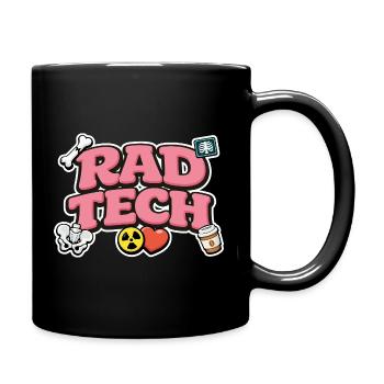 Rad Tech Radiology Humor Medical Design - Full Colour Mug - black - Right