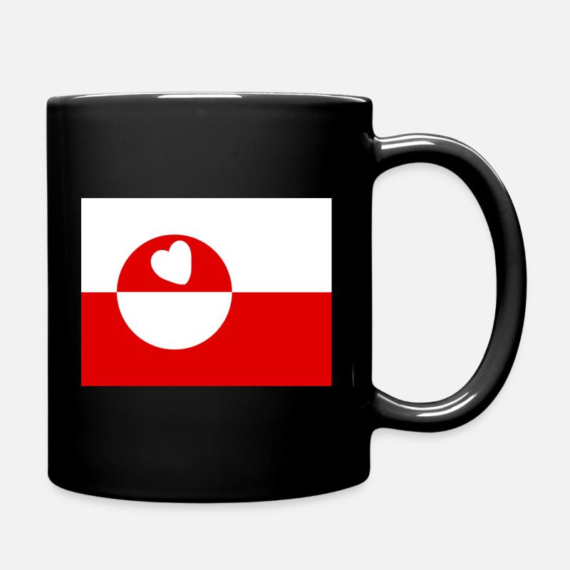 Grönland - Tasse einfarbig - Schwarz
