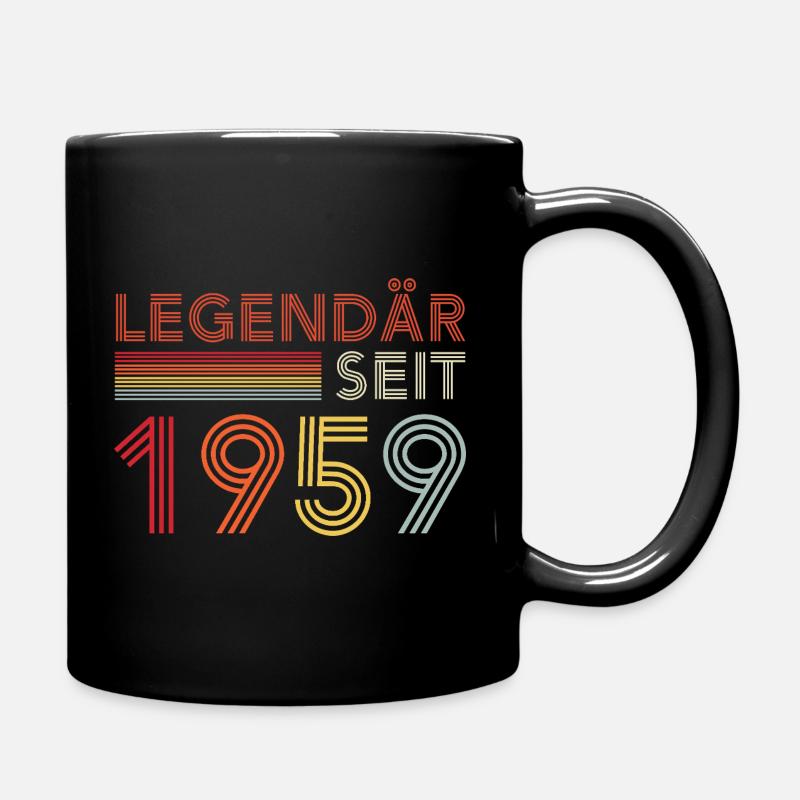 Legendär Seit 1959 Mann Geburtstag - Tasse einfarbig - Schwarz