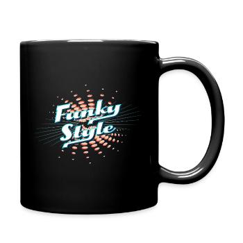 Explosion de néon au style funky - Mug uni - noir - Droite