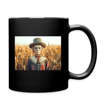 Die Vogelscheuche, die der erste Begleiter fand - Tasse einfarbig - Schwarz - Rechts