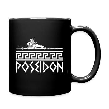 Griechischer Meeresgott (Weiß) - Tasse einfarbig - Schwarz - Rechts
