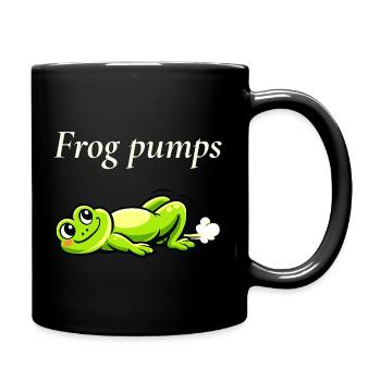 Frog Pumps lustiger Frosch Spruch - Tasse einfarbig - Schwarz - Rechts