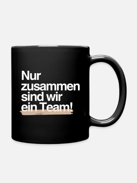 Strong Together — Team Spirit Design - Full Colour Mug - black