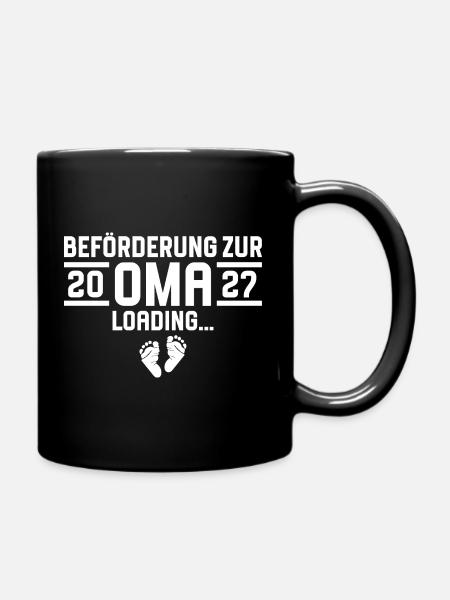 Beförderung zur Oma 2027 loading - Tasse einfarbig - Schwarz