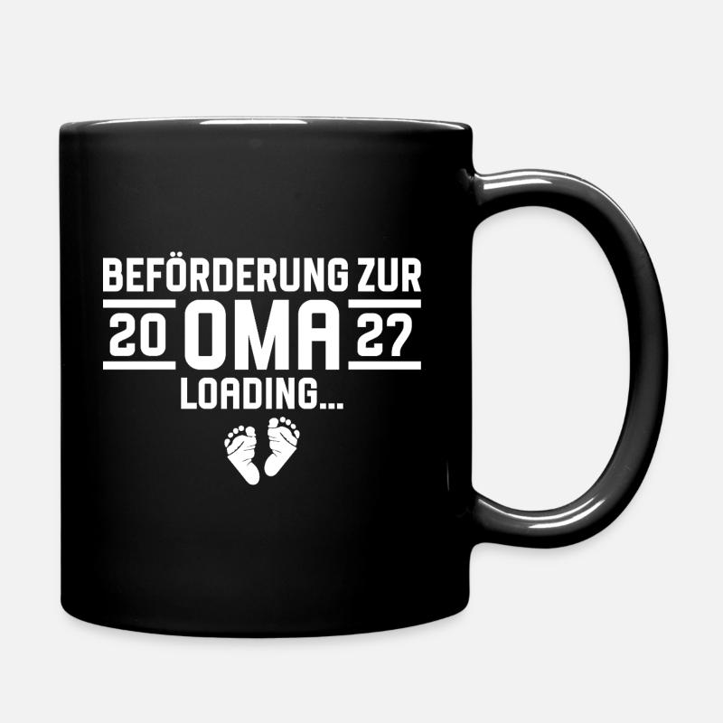 Beförderung zur Oma 2027 loading - Tasse einfarbig - Schwarz