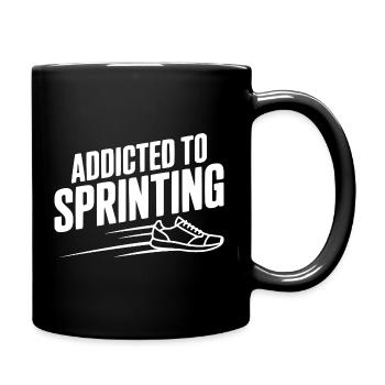 Accro au sprint - Mug uni - noir - Droite