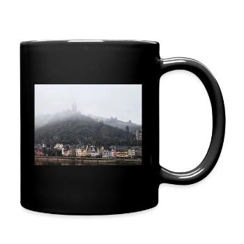 Reichsburg Cochem an der Mosel  - Tasse einfarbig - Schwarz - Rechts