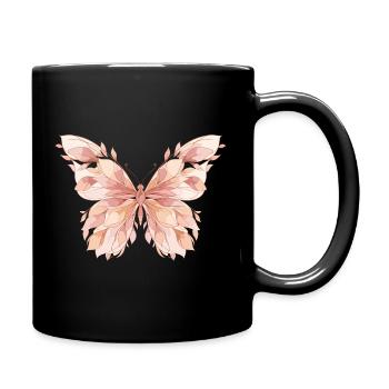 Motif papillon Pastel Wings - Mug uni - noir - Droite
