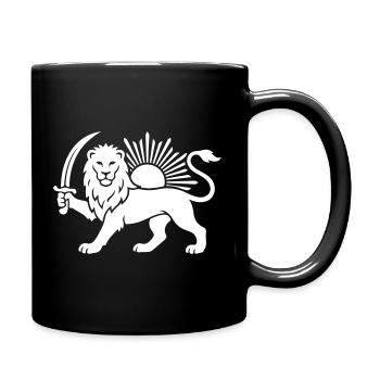 Persian Lion Persia Iran - Full Colour Mug - black - Right