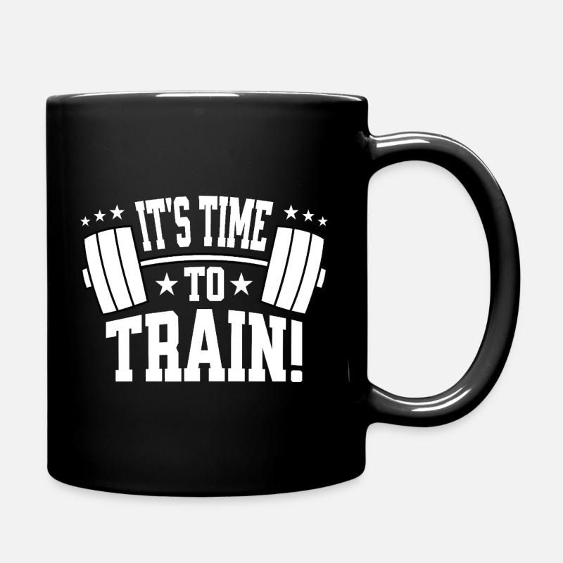 Es ist Zeit zu trainieren - Tasse einfarbig - Schwarz