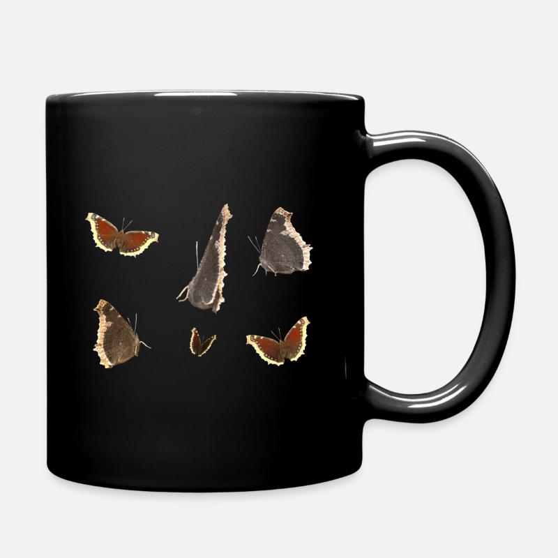 Schmetterling Trauermantel - Tasse einfarbig - Schwarz