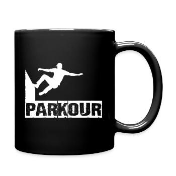 parkour - Full Colour Mug - black - Right