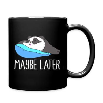 Faul Prokrastination Faulenzer Faulheit - Tasse einfarbig - Schwarz - Rechts