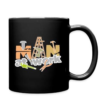 Man_at_work - Full Colour Mug - black - Right