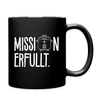 Cooking MISSION ACCOMPLISHED Rice Lovers Fun - Full Colour Mug - black - Right