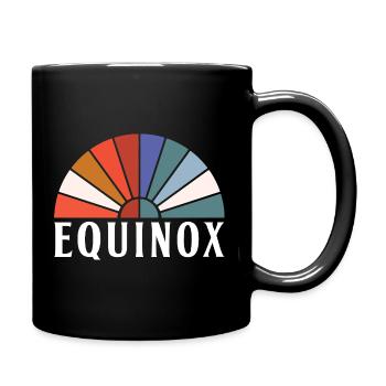 Equinox Happy Easter Ostara Eostre - Full Colour Mug - black - Right