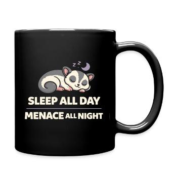 Sugar Glider Mom Exotic Pet Lover - Full Colour Mug - black - Right