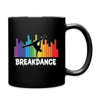 Breakdance Streetstyle Hip Hop DJ Dance - Tasse einfarbig - Schwarz - Rechts